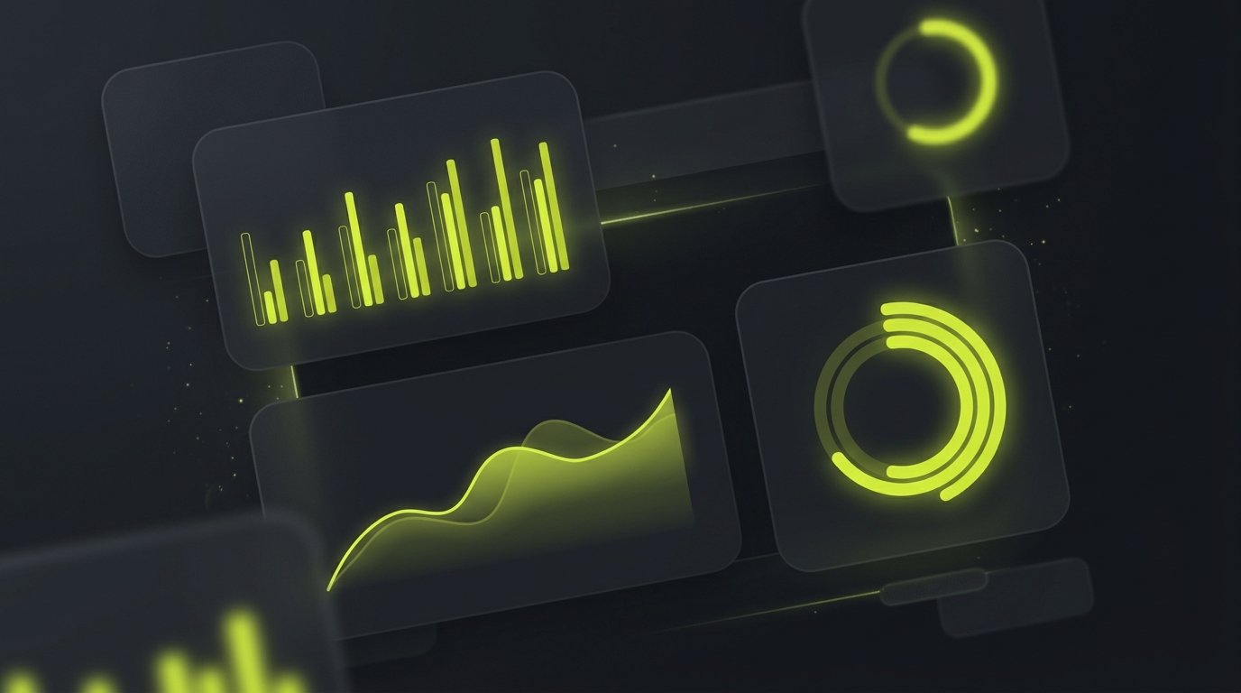 Dashboard mit Diagrammen und Auswertungen